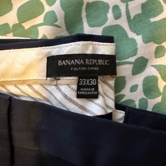 Banana Republic Fulton Chino 33x30 Good Condition Navy - Picture 2 of 2